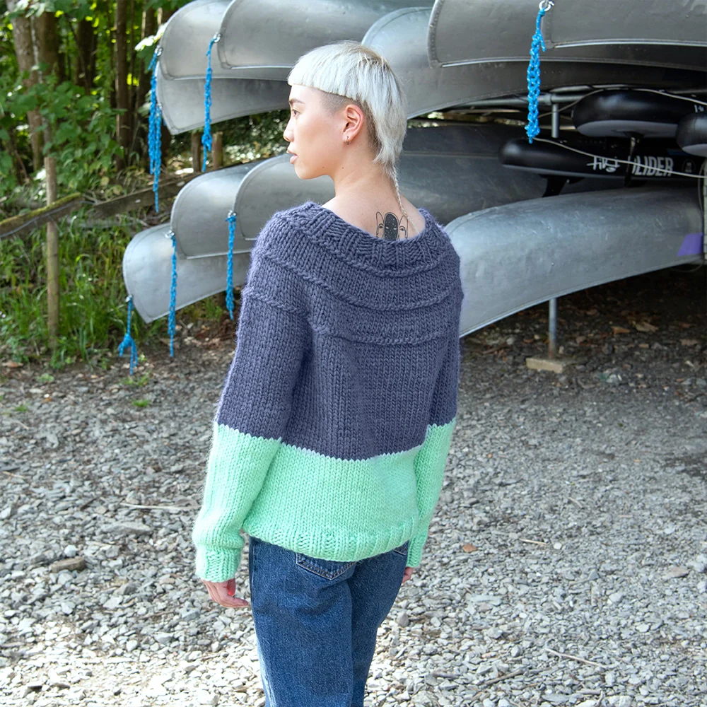 Purls of Wisdom Sweater Pattern (&Make Super Bulky)