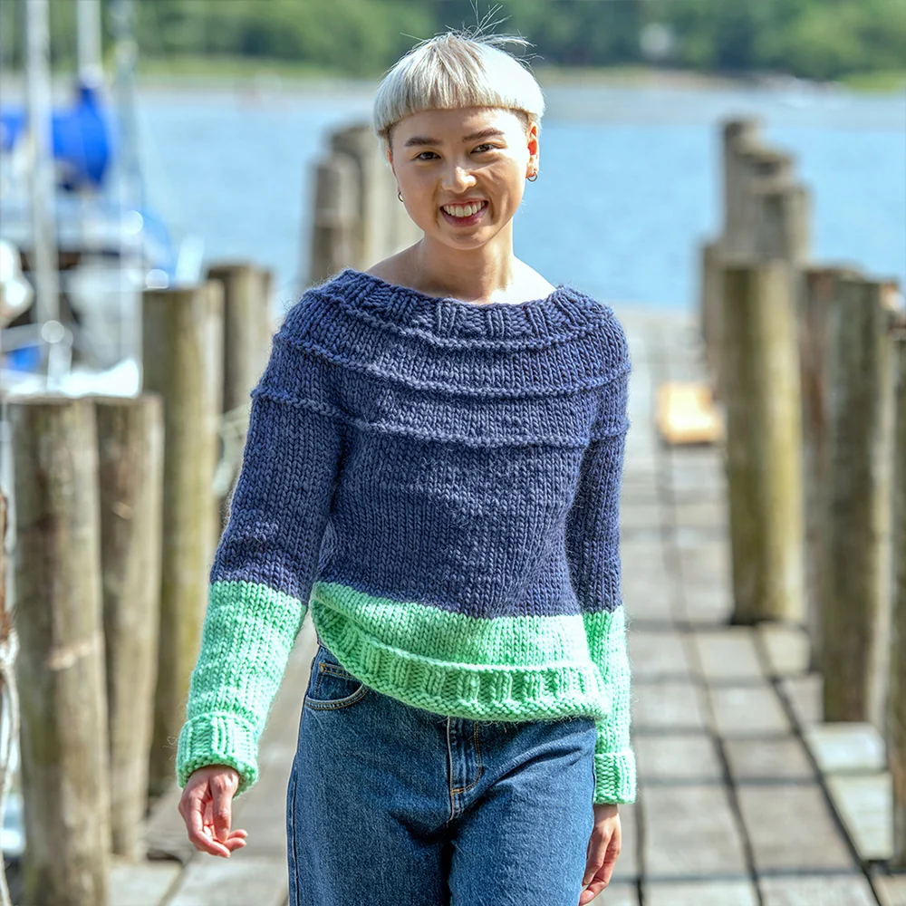 Purls of Wisdom Sweater Pattern (&Make Super Bulky)