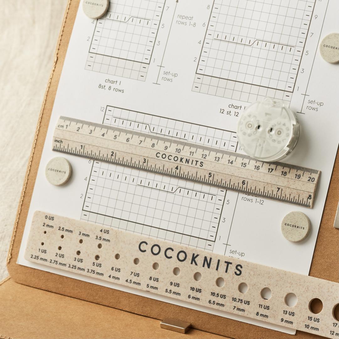 Ruler and Needle Gauge Set - Kraft