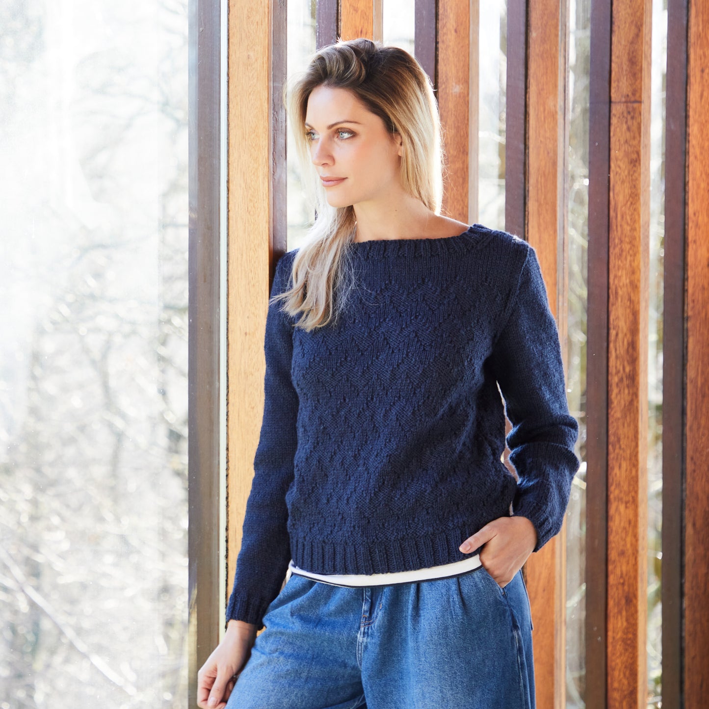 West Yorkshire Spinners Pattern - Joan Chevron Jumper