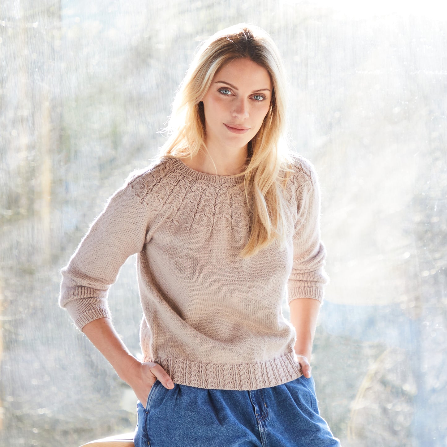 West Yorkshire Spinners Pattern - Lucienne Yoke Jumper