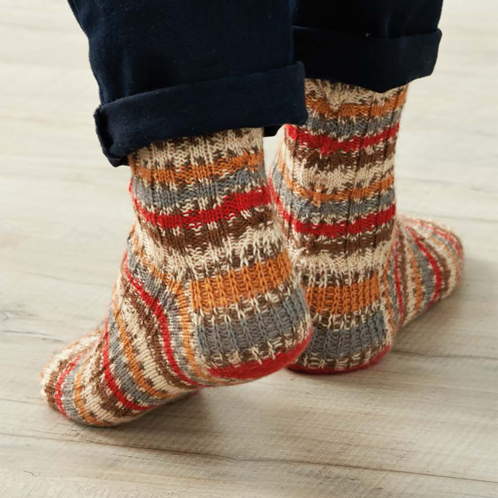 West Yorkshire Spinners Pattern - Blitzen Socks