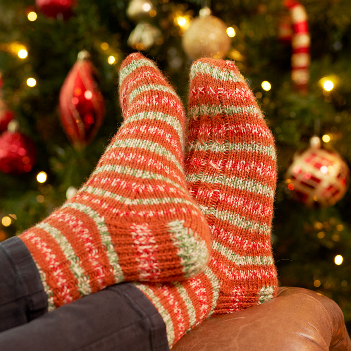West Yorkshire Spinners Pattern - Hansel Mock Cable Socks