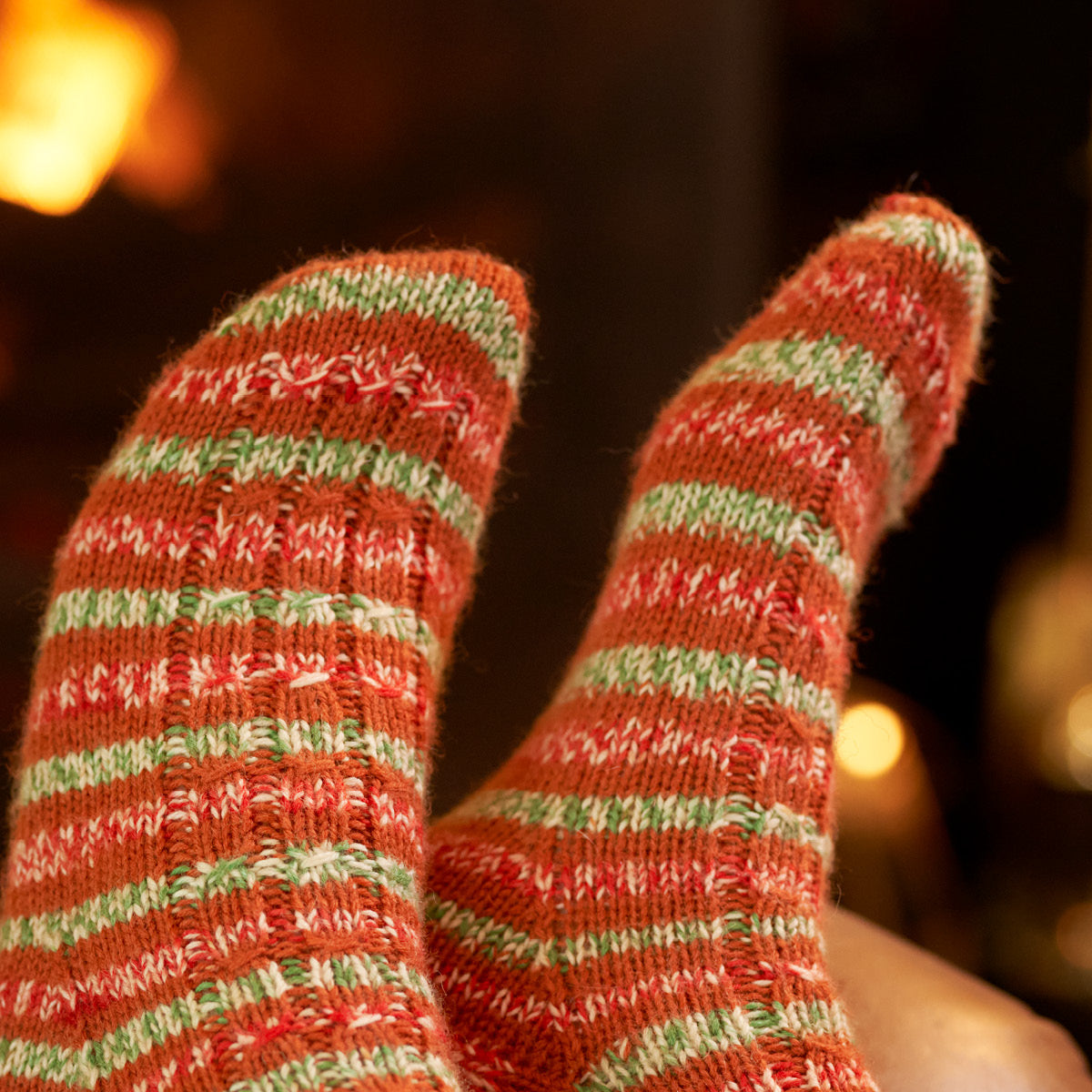 West Yorkshire Spinners Pattern - Hansel Mock Cable Socks
