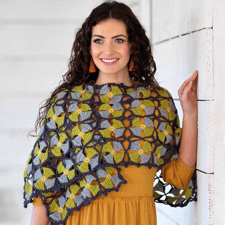 West Yorkshire Spinners Pattern - Janis Wrap