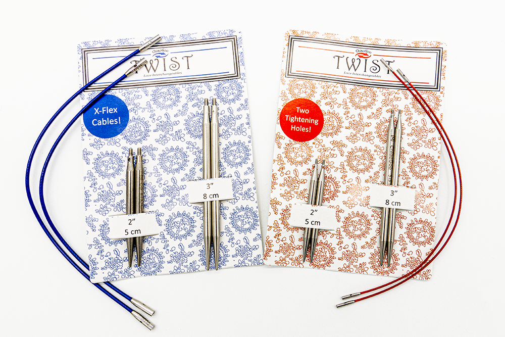 Chiaogoo TWIST Short Interchangeable Knitting Needles - 2 & 3 Tips