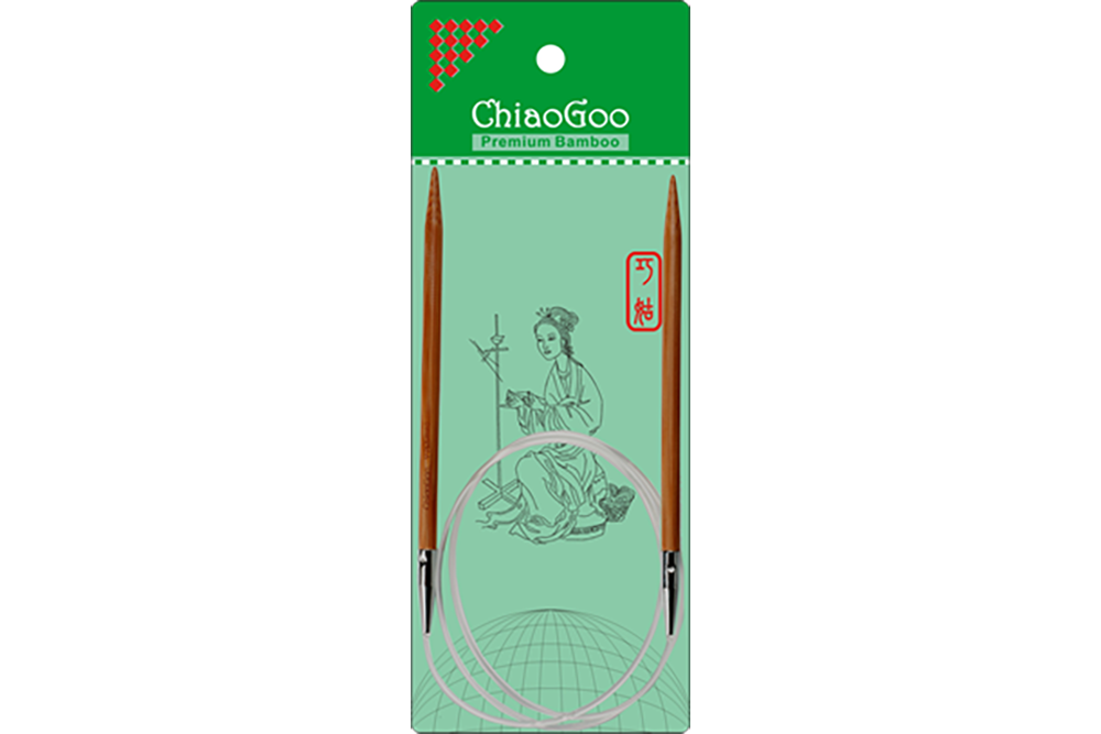 ChiaoGoo Bamboo 40 Circular Knitting Needles 7