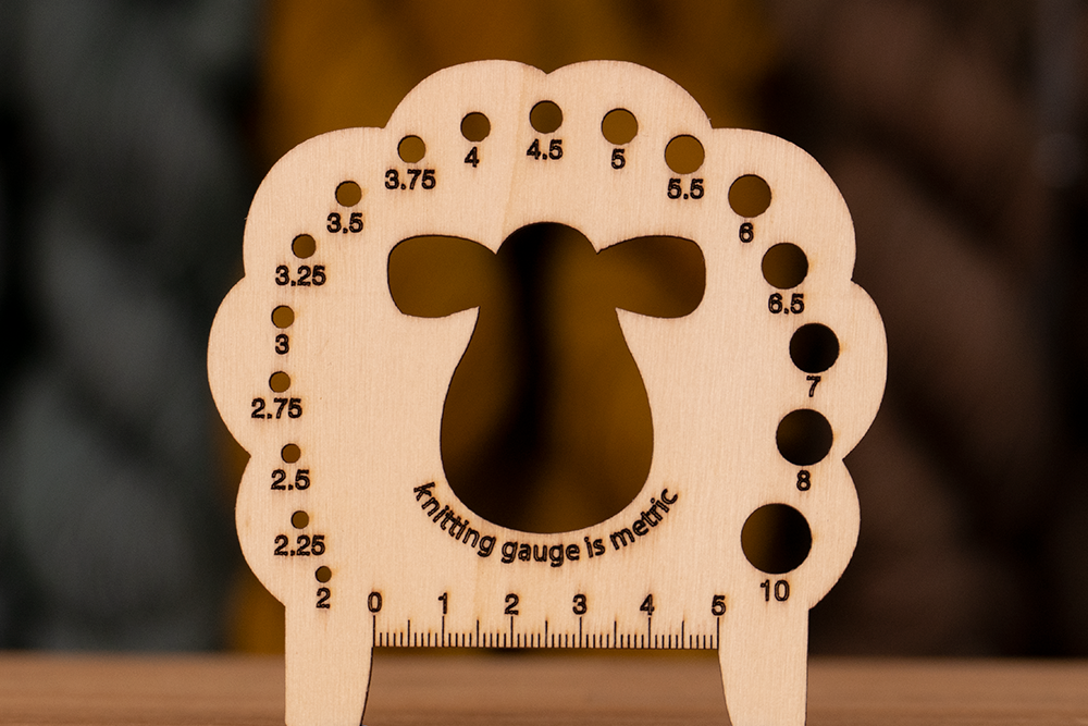 Wooden Sheep Needle Gauge