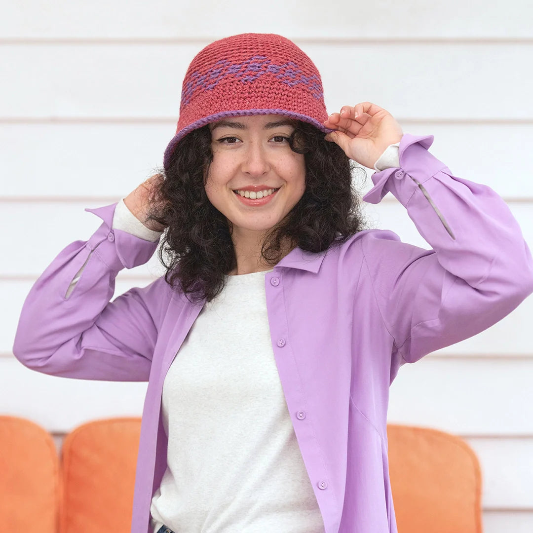 Beachy Bucket Hat is a trendy seaside-ready crochet accessory that will see you through the summer and beyond.