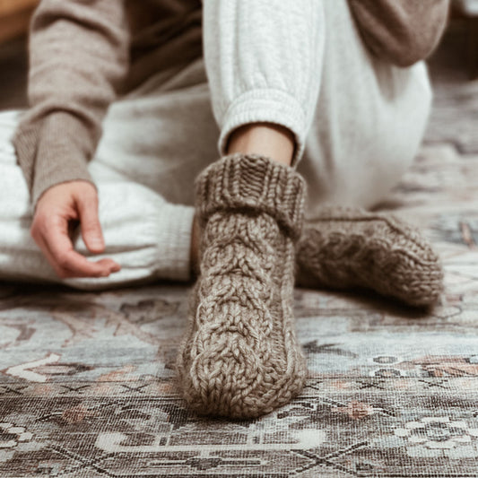 Chunky Comfort Hearth Socks Pattern