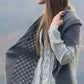 Falls of Foyers Shawl kit by Melanie Berg and featuring The Fibre Co. yarn, Road to China Light.