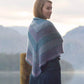 Kelso Shawl kit by Helen Stewart and featuring The Fibre Co. yarn, Road to China Light.