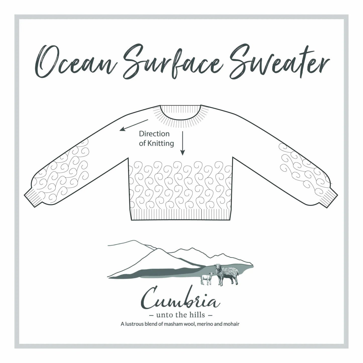 Ocean Surface Sweater Pattern