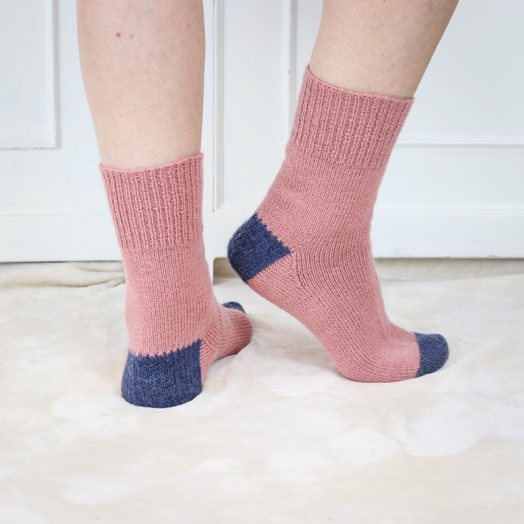 One Sock Essential from The Fibre Co. - Featuring the sock pattern from Kate Atherley in our eco-friendly fingering weight sock yarn Amble.
