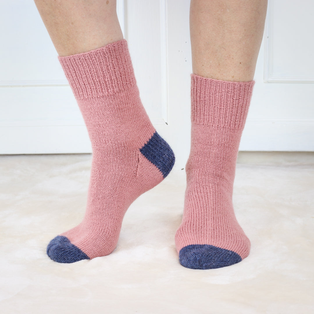 One Sock Essential from The Fibre Co. - Featuring the sock pattern from Kate Atherley in our eco-friendly fingering weight sock yarn Amble.