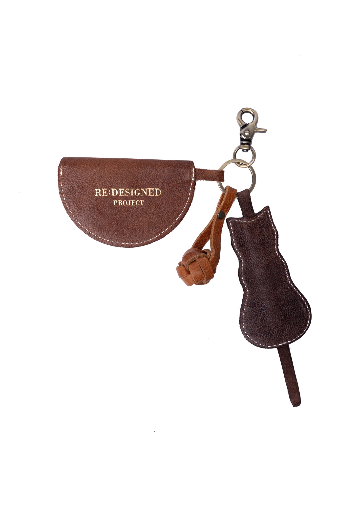 RE:DESIGNED Project 141 - Leather Knitter's Keyring