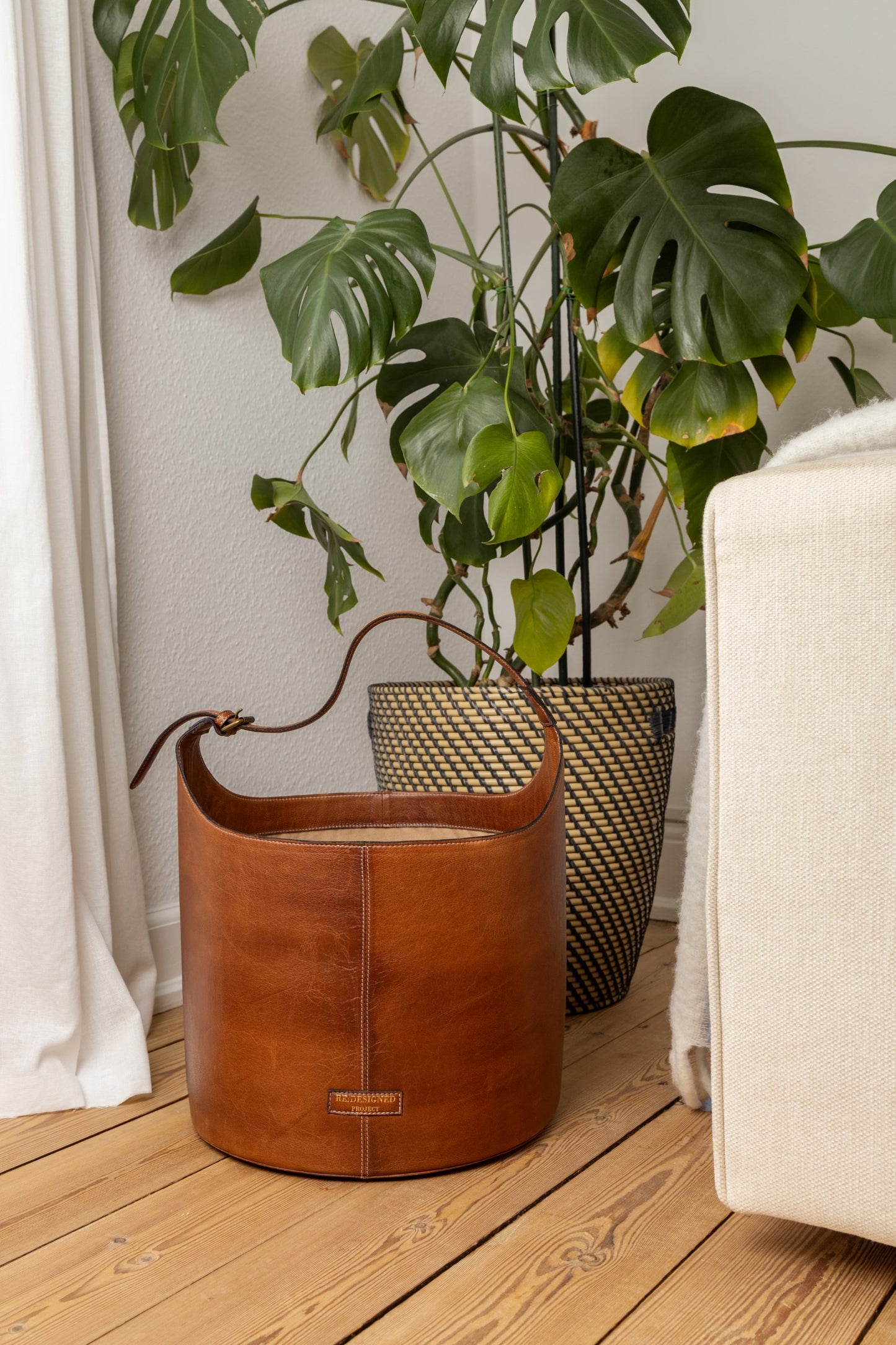 RE:DESIGNED Project 27 - Large Leather Bucket Bag