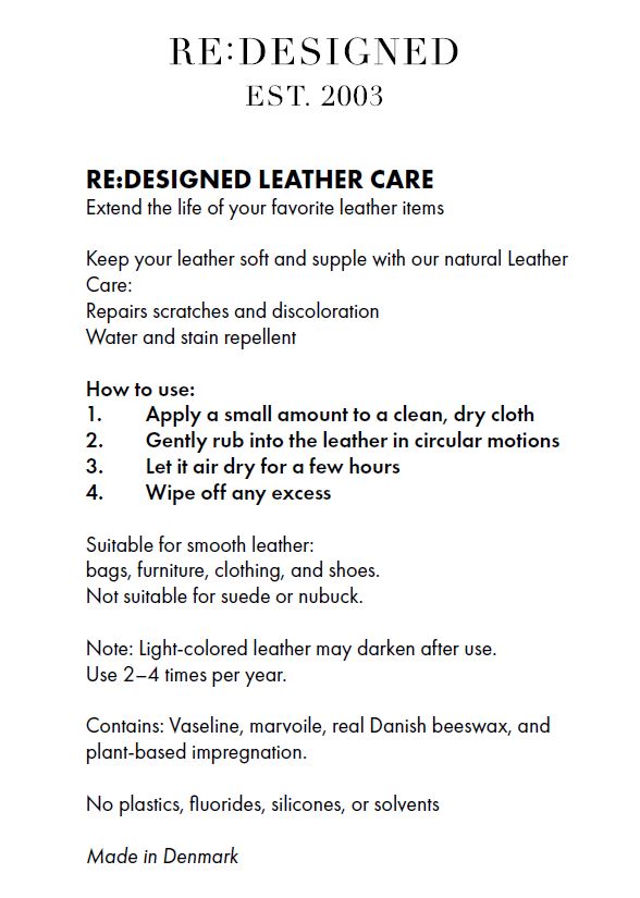RE:DESIGNED Leather Care Balm