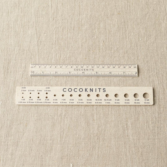 CocoKnits - Ruler and Needle Gauge Set