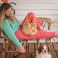 Inspired by summer sunshine, Bruna Biavati’s Solana Bag is a granny square accessory