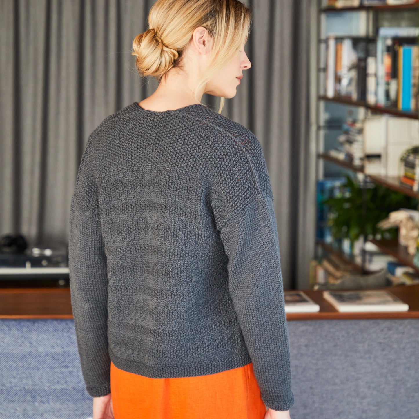 West Yorkshire Spinners Pattern - Anni Textured Thrown-On Cardigan