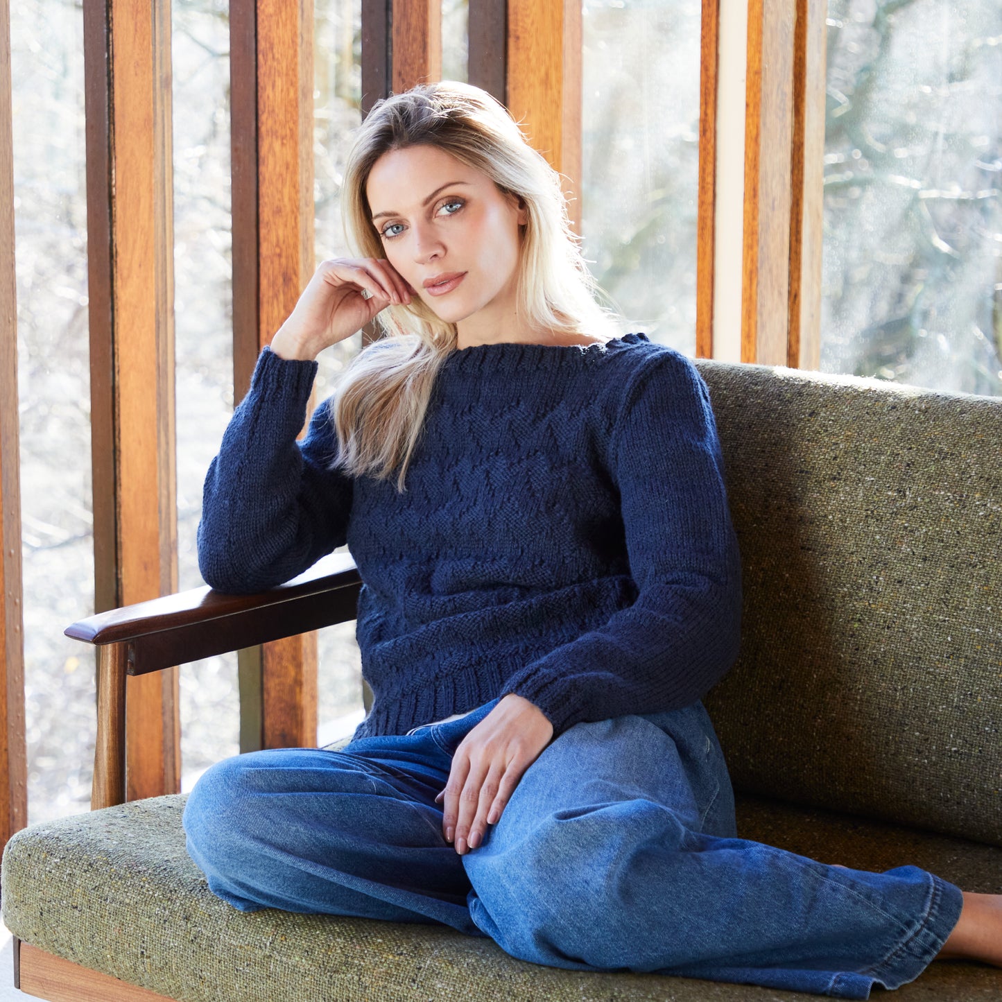 West Yorkshire Spinners Pattern - Joan Chevron Jumper