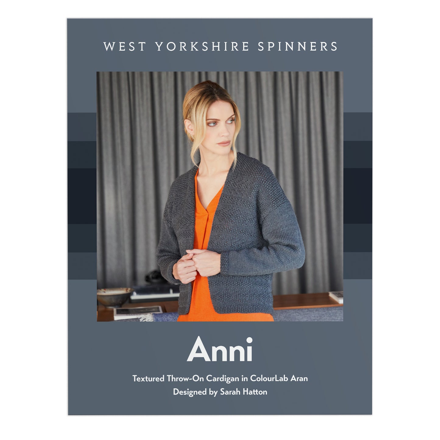 West Yorkshire Spinners Pattern - Anni Textured Thrown-On Cardigan