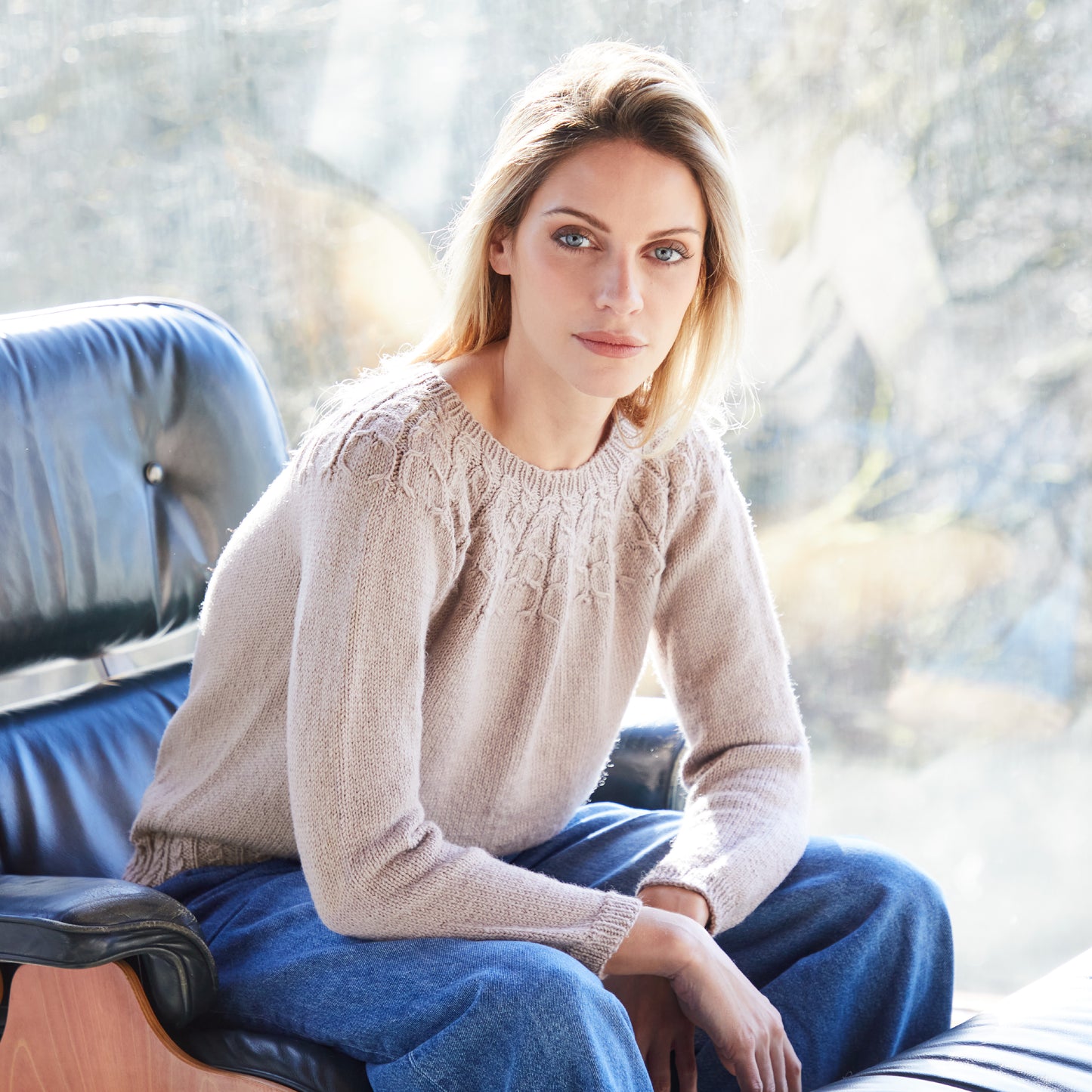 West Yorkshire Spinners Pattern - Lucienne Yoke Jumper