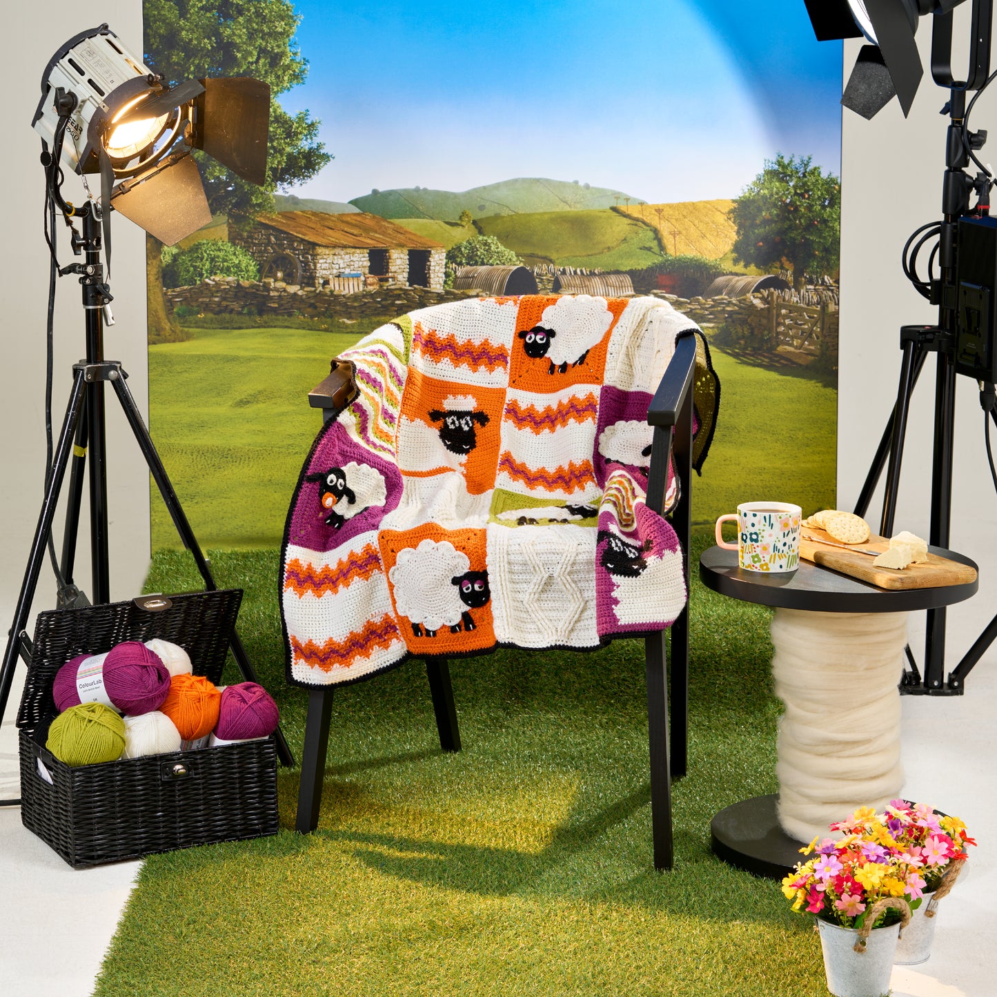 Shaun the Sheep Crochet Blanket Yarn Bundle