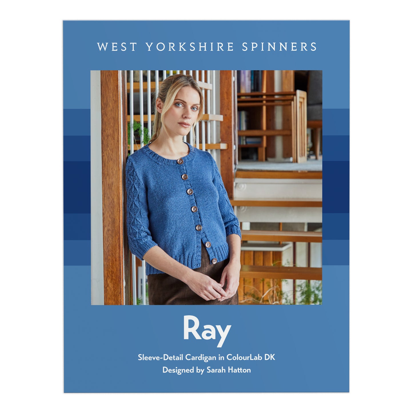 West Yorkshire Spinners Pattern - Ray Sleeve Detail Cardigan
