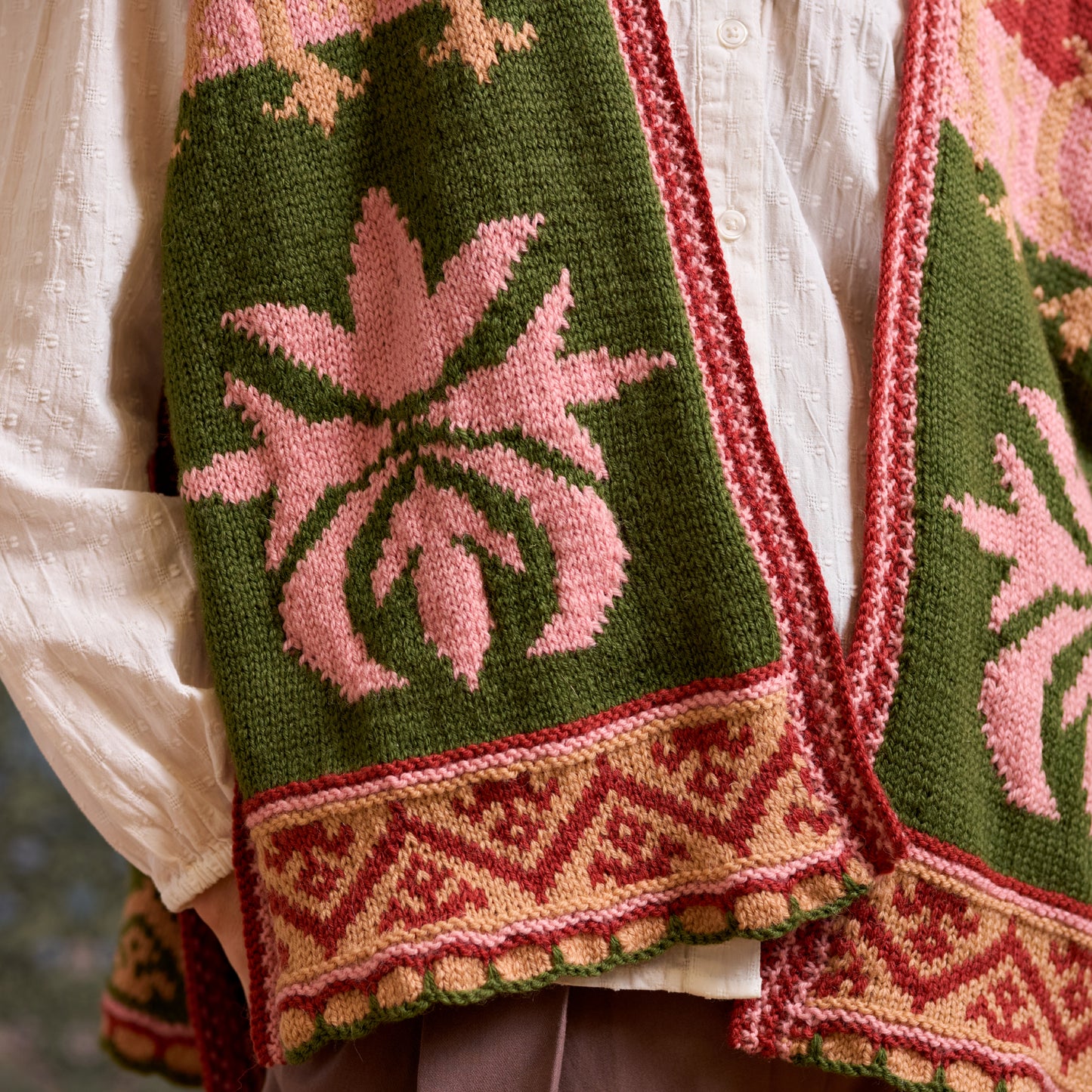 Chrysanthemum Knitted Shawl Pattern