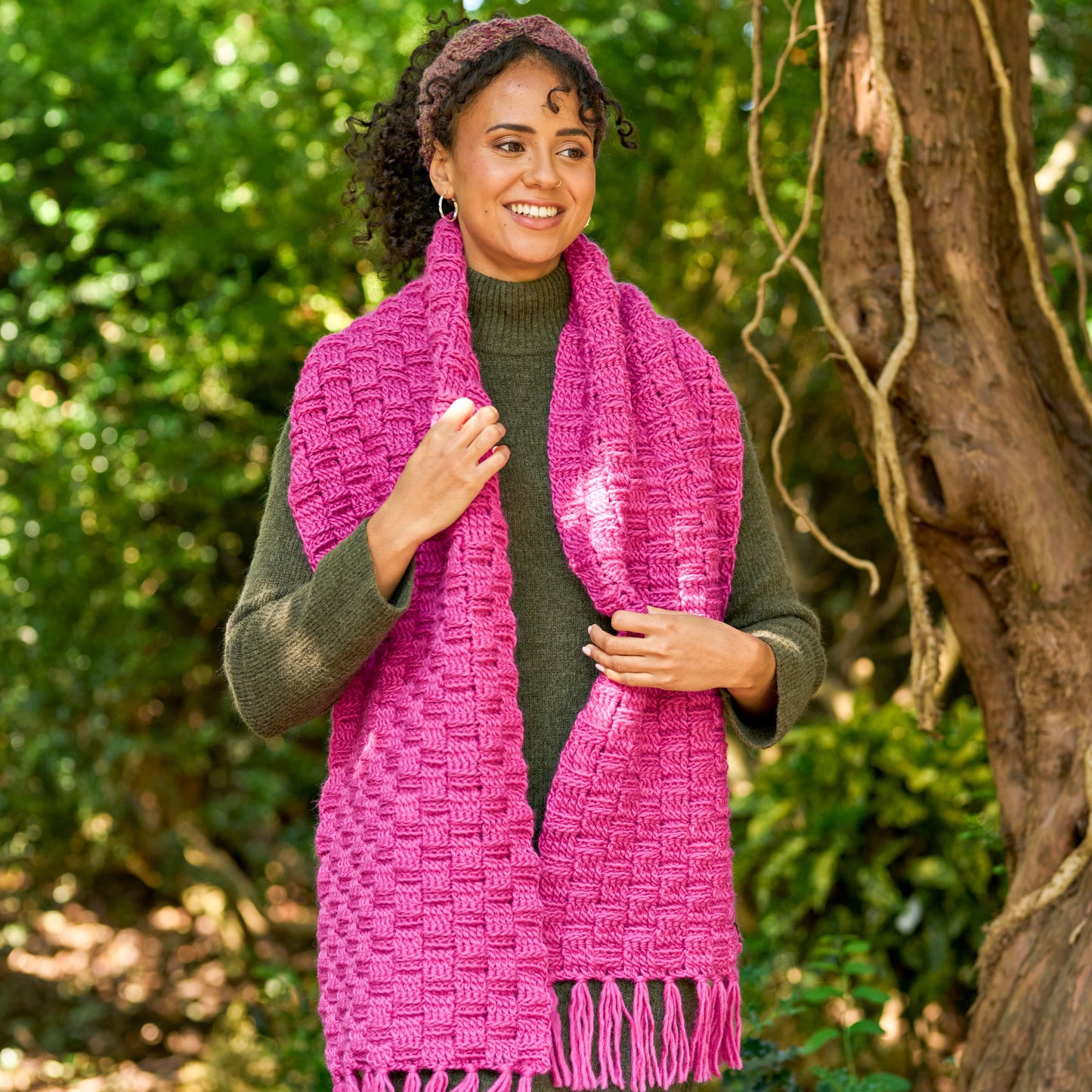 West Yorkshire Spinners Pattern - Astra Crochet Scarf and Headband