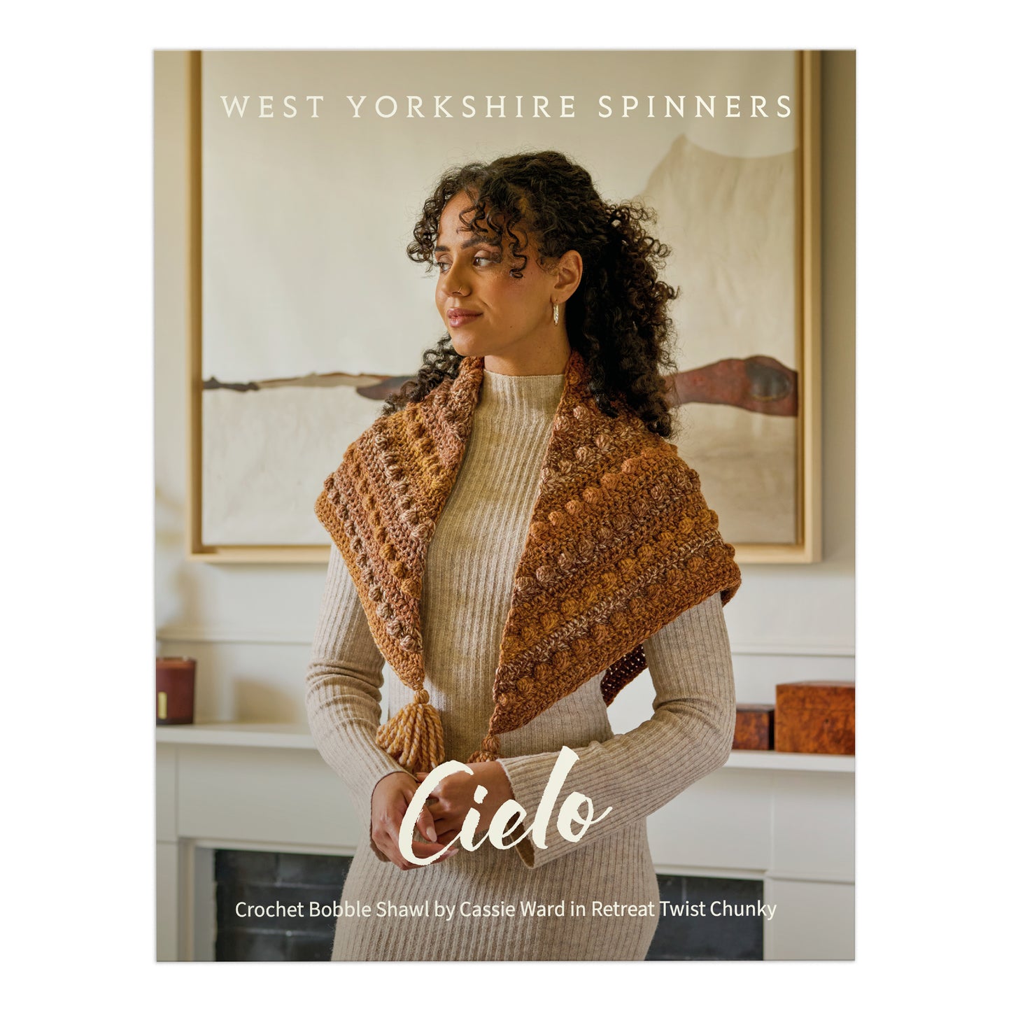 West Yorkshire Spinners Pattern - Cielo Crochet Bobble Shawl