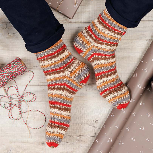 West Yorkshire Spinners Pattern - Blitzen Socks