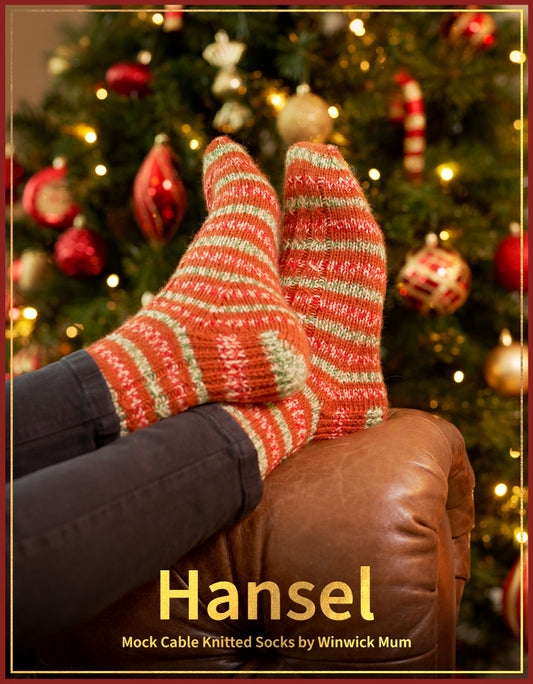 West Yorkshire Spinners Pattern - Hansel Mock Cable Socks