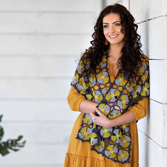 West Yorkshire Spinners Pattern - Janis Wrap