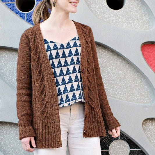 Minimalist Cable Cardigan
