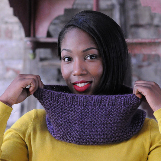 garter stitch cowl