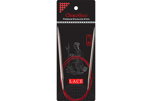 ChiaoGoo 32" Red Lace Circular Knitting Needles